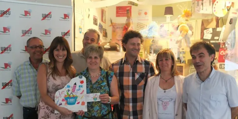 Maria Estragués, guanyadora del gran lot de productes de La Seu Comercial