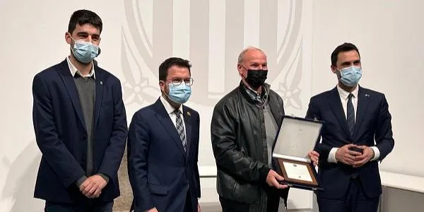 Els germans Blanch d'Altafulla reben la Placa al Treball President Macià per la seva trajectòria