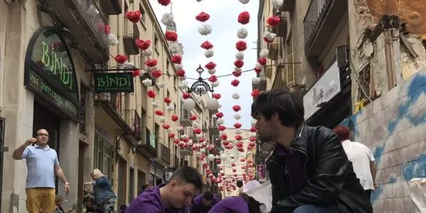 La pluja marca el Concurs de catifes de Corpus