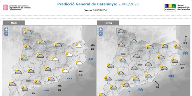 Alerta per fortes pluges a l’Alt Camp