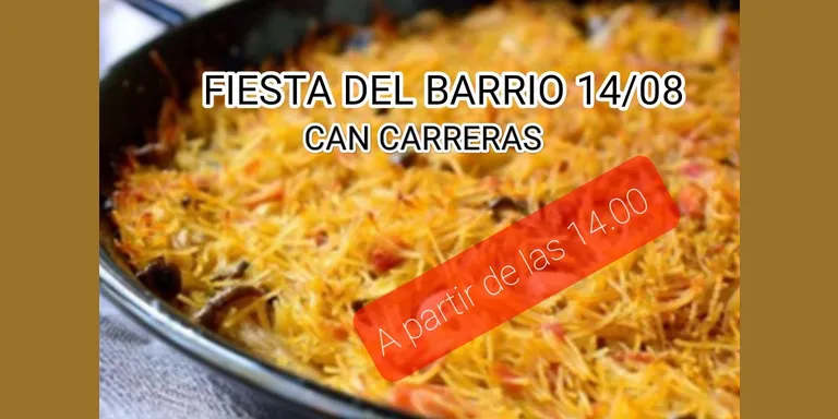 Can Carreras celebra les festes del barri amb una fideuà popular