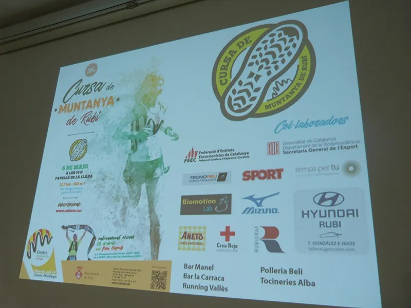 El cartell de la cursa amb el nou logo per a la proposta esportiva del CER