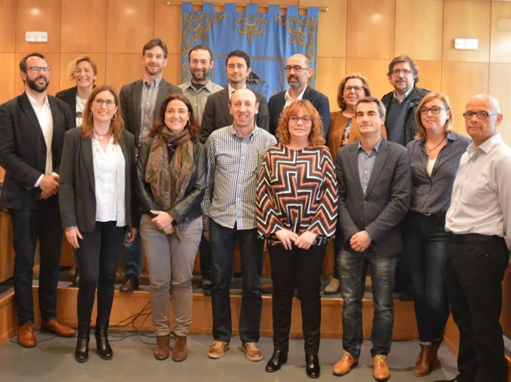 La primera tinent d'alcalde, Maria Mas, a la reunió d'aquest dimarts a Castellbisbal. Foto: Ajuntam