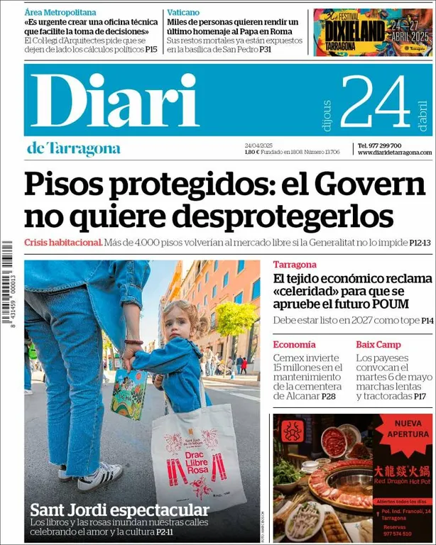 Cop d'ull als diaris d'aquest dijous 24 d'abril