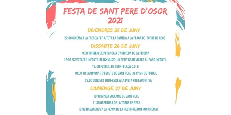 S'ultimen els preparatius per a la Festa de Sant Pere d'Osor