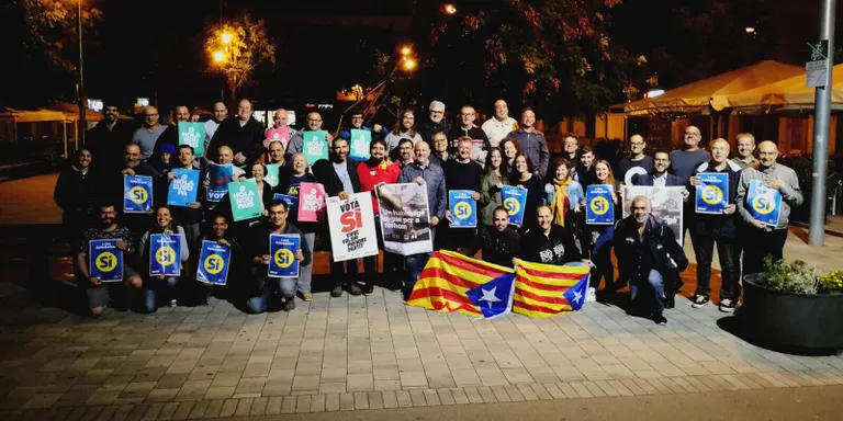 Acte conjunt d'inici de campanya pel 'Sí' d'ERC-JxP, PDECAT, CUP, ANC i Òmnium Cultural