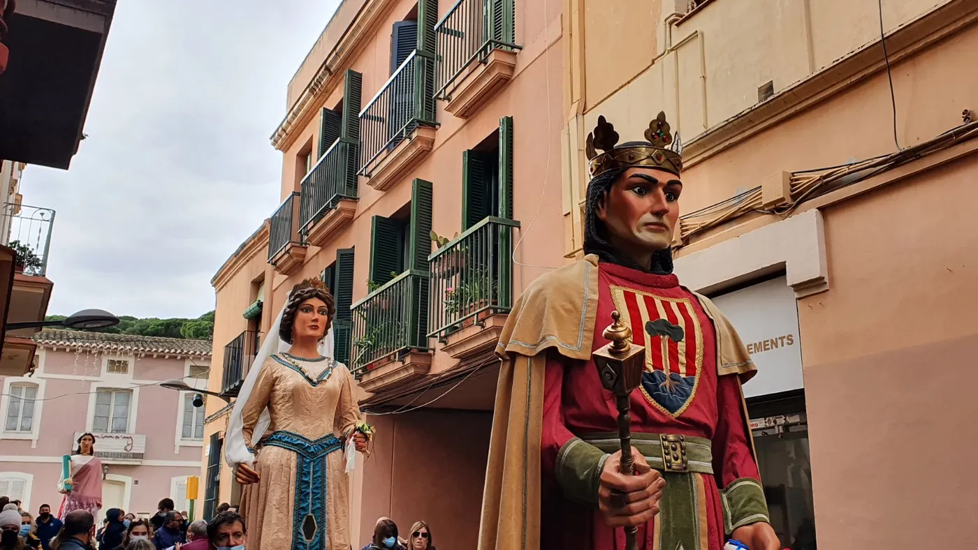 Els Gegants de Pineda han tancat temporada a Sant Andreu de Llavaneres