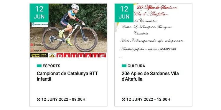 El 20è Aplec de Sardanes, un campionat de Catalunya de BTT i un torneig de Quidditch completen un cap de setmana nodrit a Altafulla