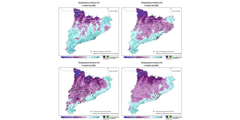 El Pirineu i Catalunya viuen l'inici d'abril més fred dels darrers 30 anys