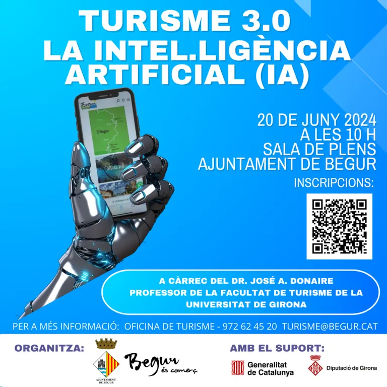Apunta’t a la xerrada ‘Turisme 3.0: la intel·ligència artificial’