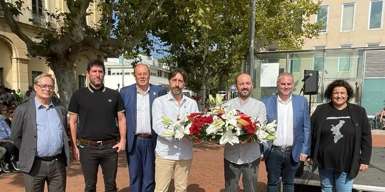 Partits polítics i entitats arenyenques commemoren l'11 de Setembre, Diada Nacional de Catalunya