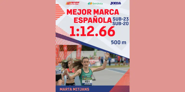 Marta Mitjans aconsegueix un nou rècord estatal i català