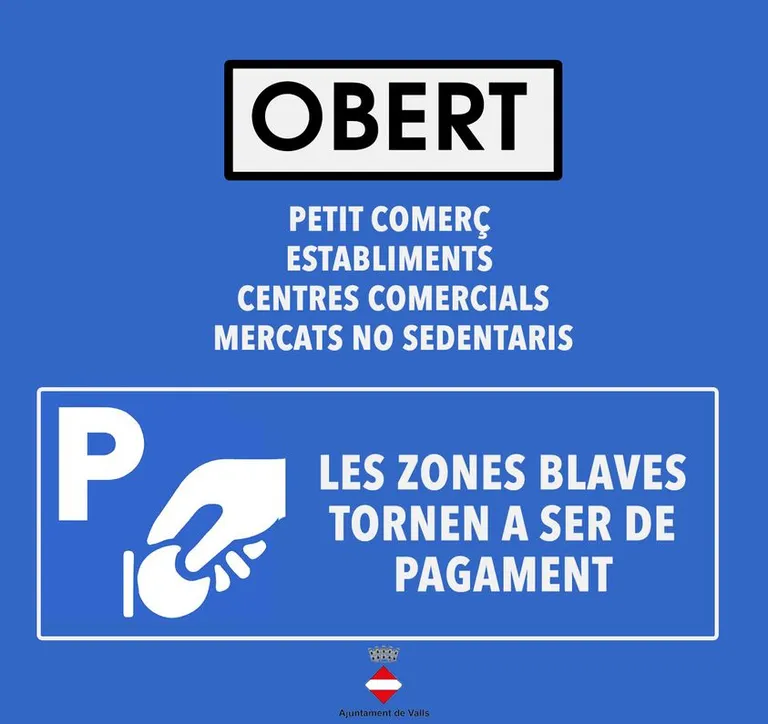Les zones blaves tornen a estar en funcionament els dissabtes