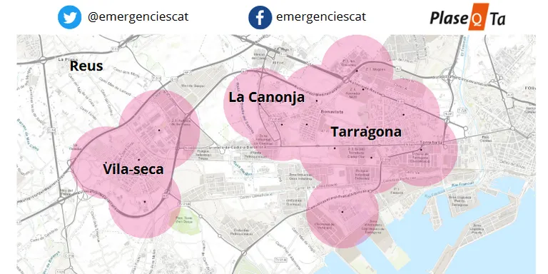 El Camp de Tarragona acollirà aquest dimecres el simulacre de risc químic més gran fet mai a Catalunya