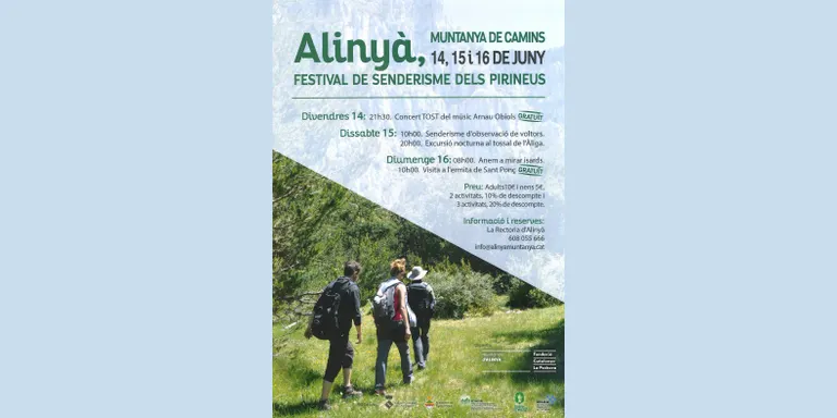 Tot a punt per a la tercera edició del festival de senderisme 'Alinyà, muntanya de camins'
