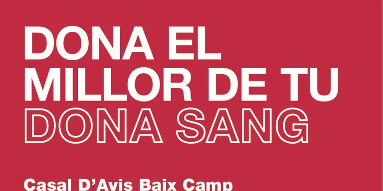 Nova jornada de donació de sang al Casal d’Avis Baix Camp