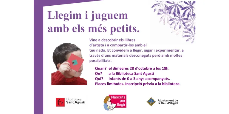 La Biblioteca de Sant Agustí organitza un taller de llibres per a infants