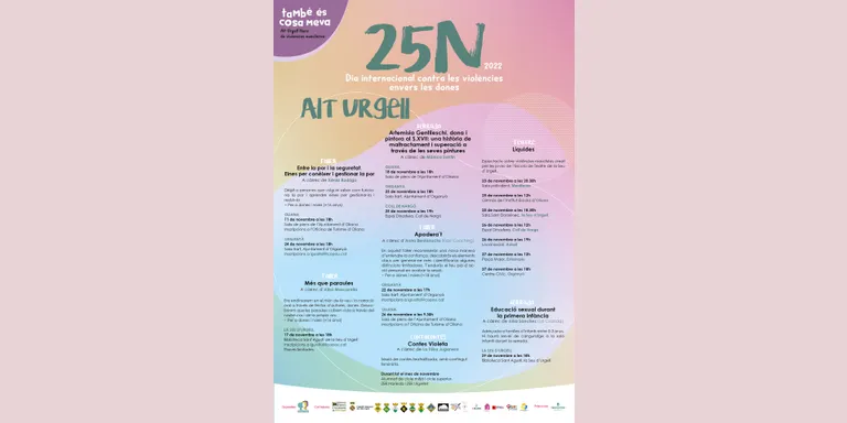 El 25-N, Dia Internacional contra les Violències envers les Dones, present a tot l’Alt Urgell