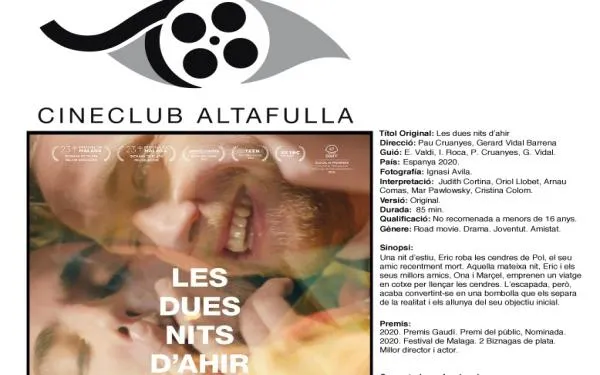 El cineclub Altafulla Link programa una nova sessió amb 'Les dues nits d'ahir' al cartell