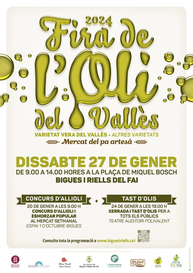 La Fira de l’Oli del Vallès Oriental tindrà presència calderina