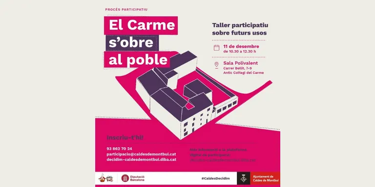 El procés participatiu sobre els usos futurs de l'antic Col•legi del Carme aplega quasi 50 propostes