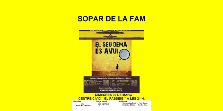 Mans Unides de la Seu organitza el Sopar de la Fam