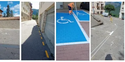 L'Ajuntament de Sant Llorenç millora la senyalització horitzontal de les places d'estacionament