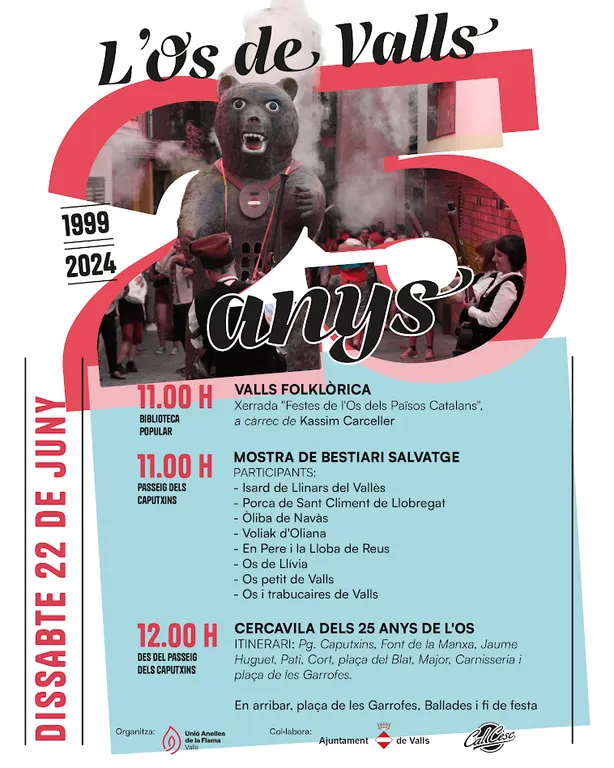L’Ós de Valls compleix 25 anys per Sant Joan