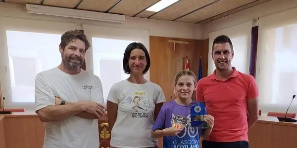 Recepció de l’Ajuntament d’Altafulla a Mia Ayats per la consecució del Campionat del Món de BMX