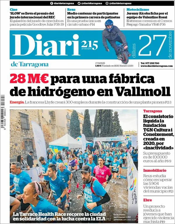 Cop d'ull als diaris d'aquest dilluns 27 de novembre
