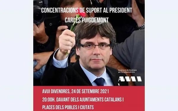 Crida a concentrar-se a la plaça del Pou en rebuig a la detenció de Puigdemont
