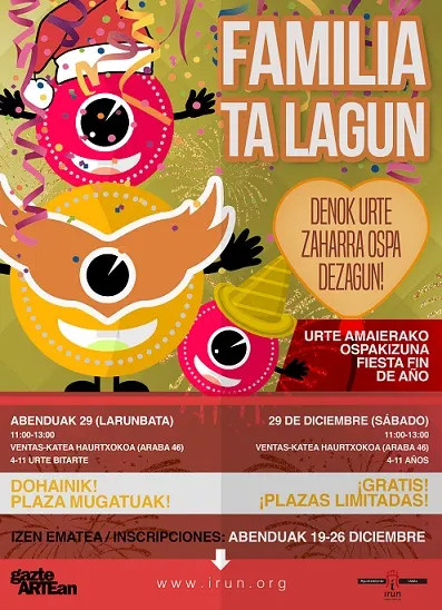 FIESTA DE FIN DE AÑO EN EL PROGRAMA 'FAMILIA TA LAGUN'