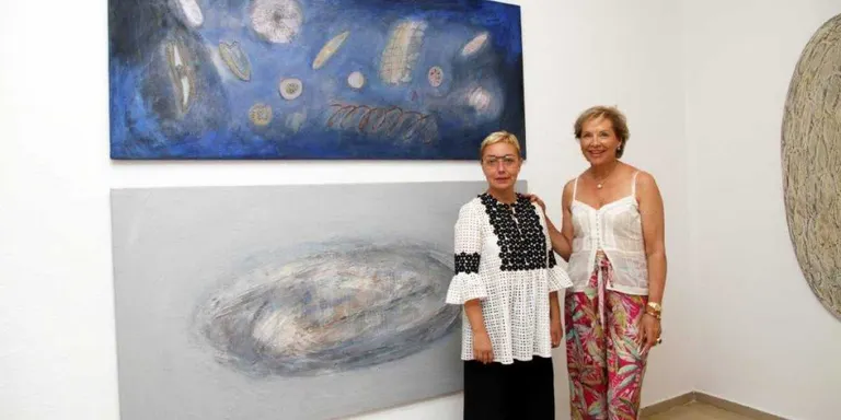 La pintora alemanya Waltraud Maczassek, a l'Espai Guinovart