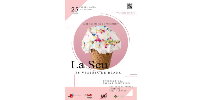 La Unió de Botiguers de la Seu d’Urgell celebra la primera edició de 'La Seu es vesteix de blanc'