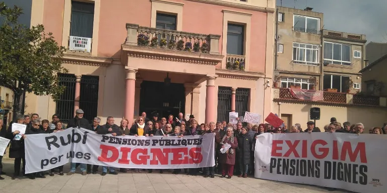 El Moviment Rubí per les pensions dignes fa un any