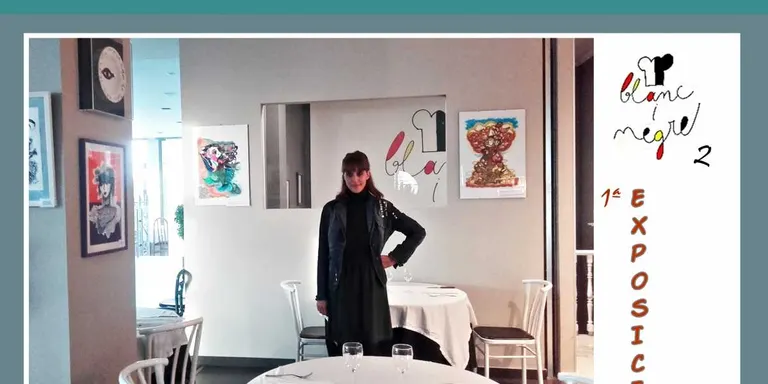L'artista Maria del Pilar Villaverde de Jesús exposa al restaurant Blanc i Negre II