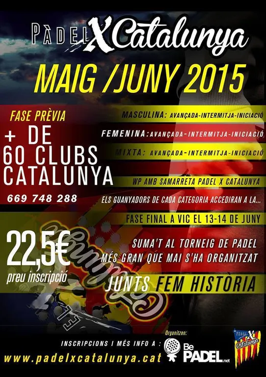 El Pàdel Mas d'en Roqueta se suma al torneig més gran fet mai a Catalunya