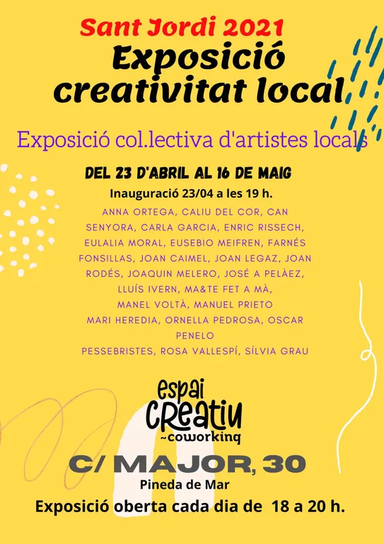 Exposició de creativitat local a l'Espai Creatiu Coworking