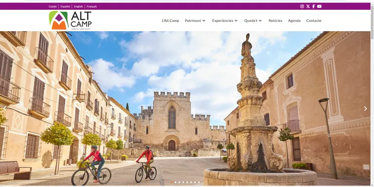 El Servei Comarcal de Turisme de l’Alt Camp estrena pàgina web