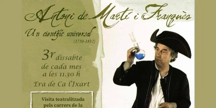 Nova oportunitat de gaudir d'una visita teatralitzada sobre Martí i Franquès per la Vila Closa d'Altafulla, aquest dissabte