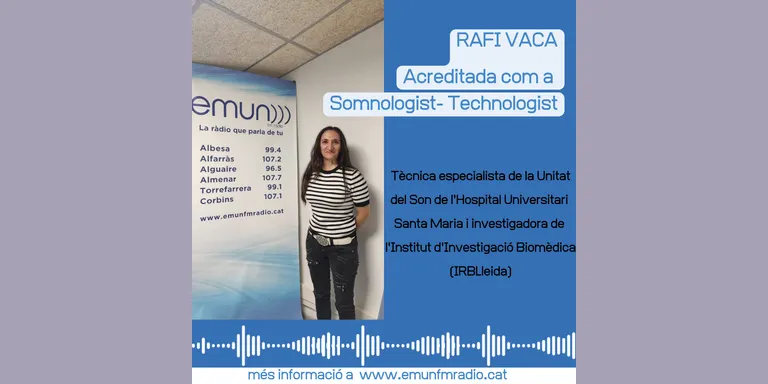 Rafi Vaca, acreditada com a Somnologist - Technologist al congrés internacional de l'ESRS