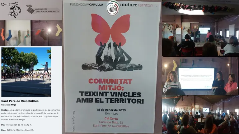 Promoció de la participació de la comunitat en el Festival MITJÓ de Sant Pere de Riudebitlles.