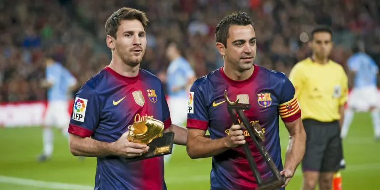 Xavi i Messi al millor equip de la història del futbol