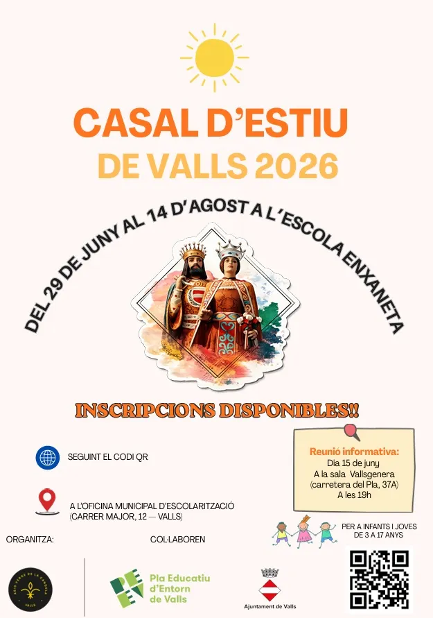 El Casal d'Estiu de Valls estarà centrat en la cultura popular