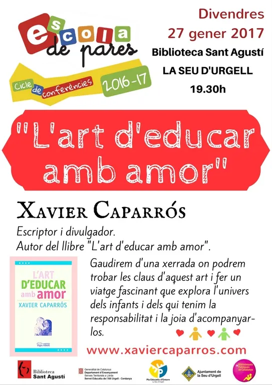 Xavier Caparrós presenta a la Seu el llibre 'L'art d'educar amb amor'