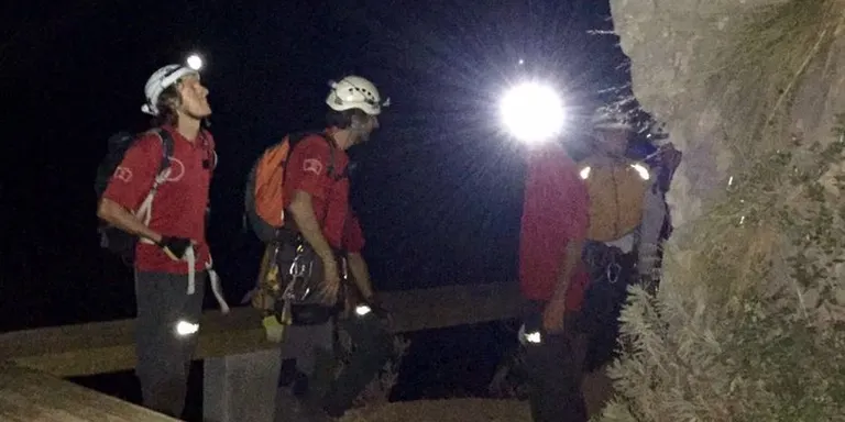 Rescatats tres escaladors atrapats al congost de Mont-rebei