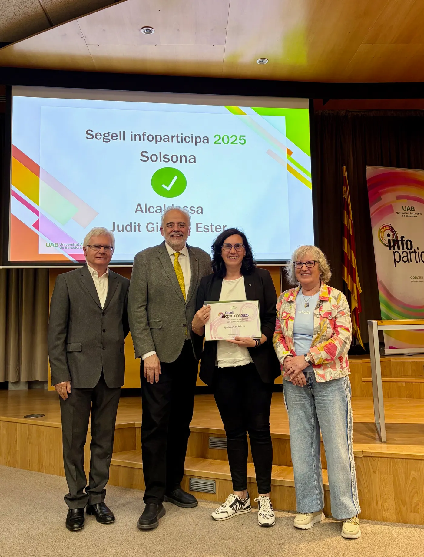 L’Ajuntament de Solsona revalida per desena vegada el Segell Infoparticipa a la transparència i la qualitat de la comunicació pública