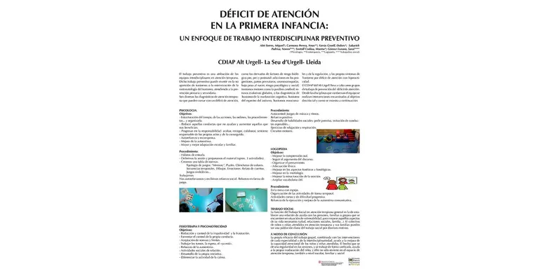 L'equip del CDIAP de l'Alt Urgell, al Congrés sobre Atenció Precoç i Salut Infantil