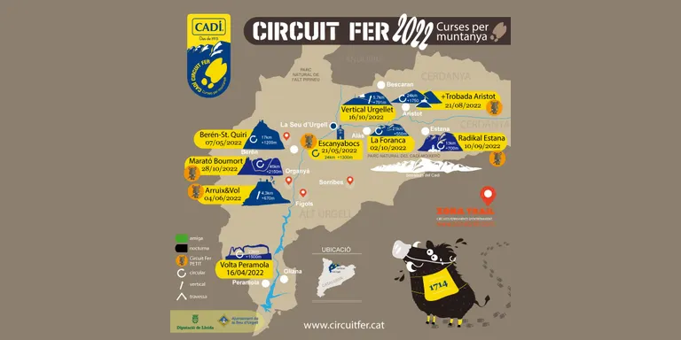 El Cadí Circuit Fer 2022 tindrà nou curses i començarà el 16 d'abril
