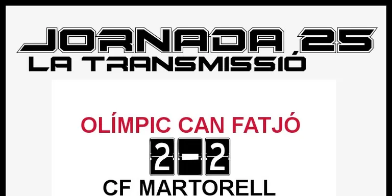 A PEU DE CAMP - JORNADA 25 - OLÍMPIC CAN FATJÓ